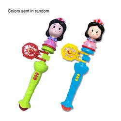 Погремушка барабан колокольчик детские проекции электрический для детей пожимая Обучающие игрушка в подарок унисекс нетоксичные
