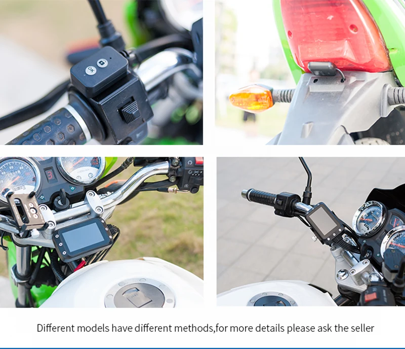 Мотоцикл gps DVR Dash Cam Full HD 1080P+ 720P передний и задний вид Водонепроницаемая мотоциклетная камера Встроенный g-сенсор Dashcam