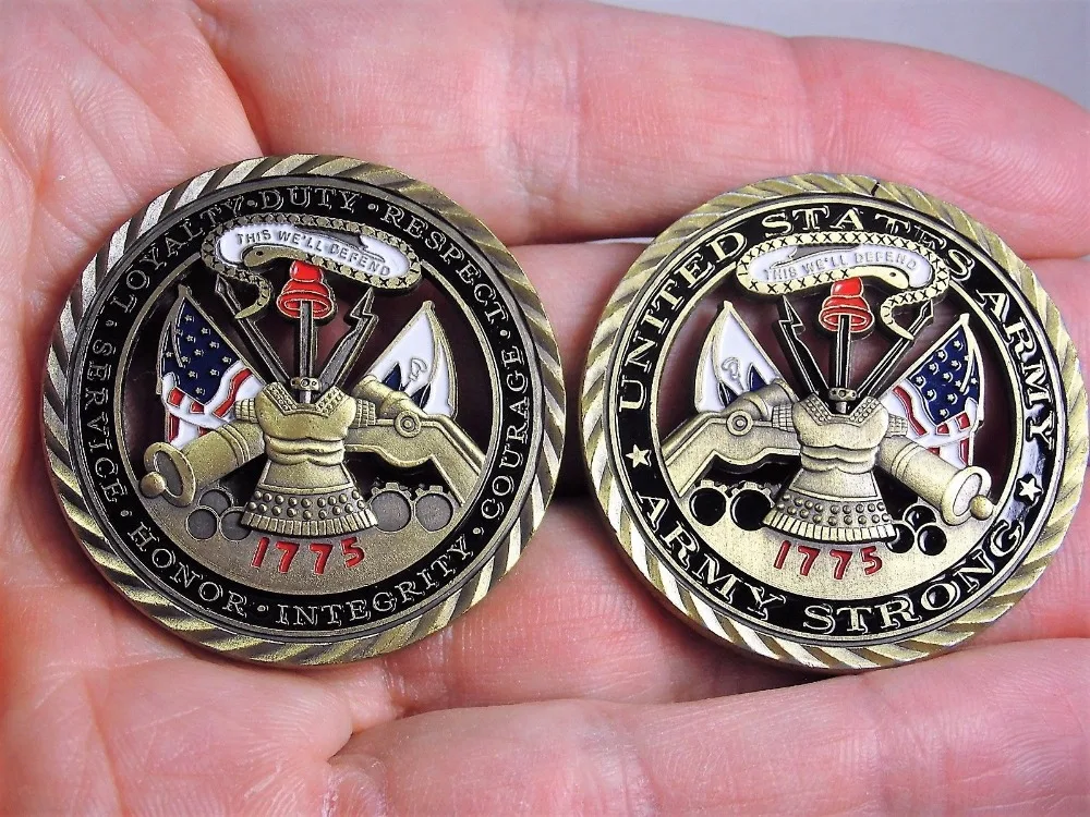 US Army challenge coin 1775 Army Strong United States Patriotism (4)