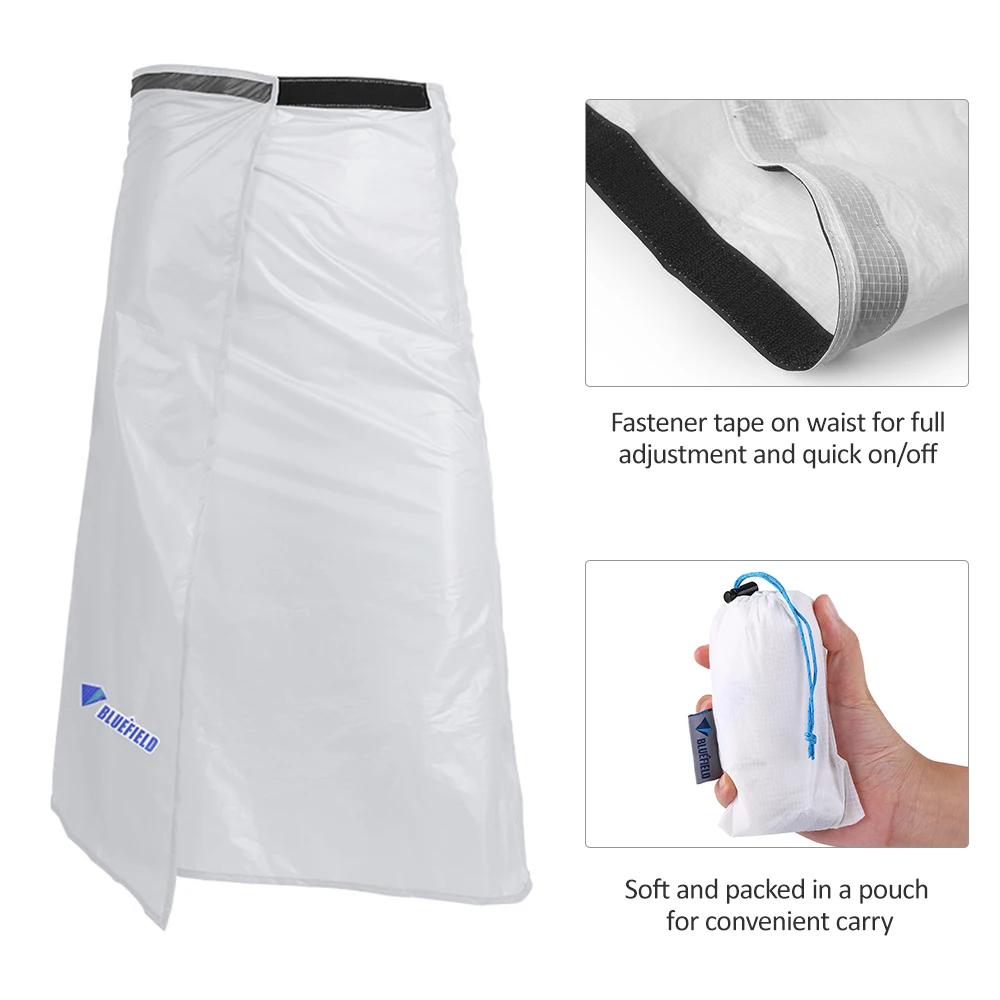 Cycling Rain Pants Outdoor Ultra Light Thin Waterproof Packable Windbreak Skirt