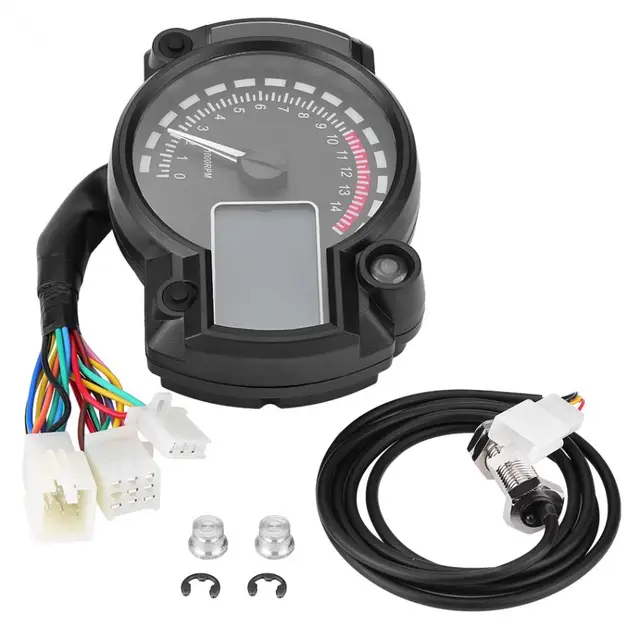 Universal Motorcycle Digital 7 Color Display Colorful Lcd