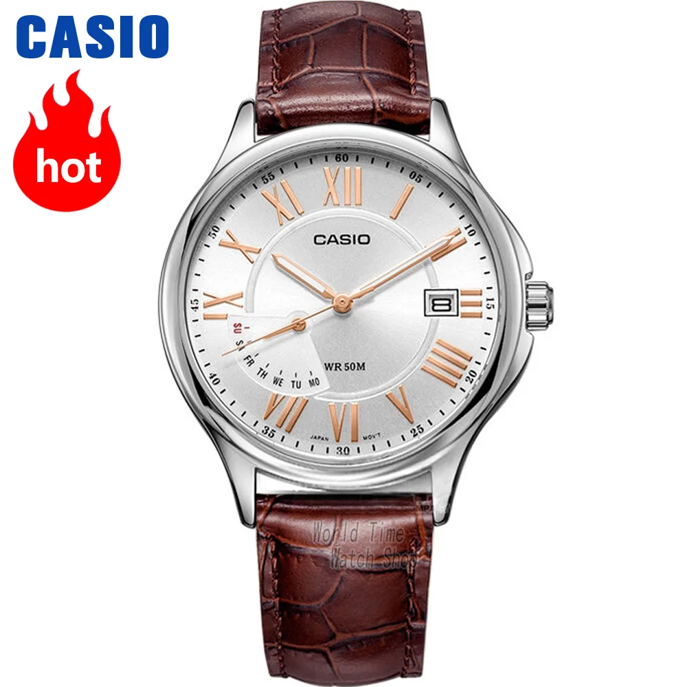Часы Casio Analogue Мужские кварцевые часы Мода рестинг водонепроницаемый простой