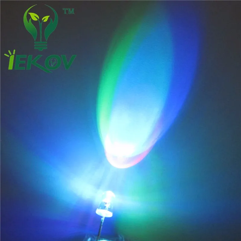 500 шт/pag 5 мм светодиодный Диод быстрая RGB Вспышка красный зеленый синий Радуга многоцветный излучающие диоды Круглый стробоскоп