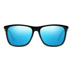 XWOOD бренд Дизайн прямоугольник поляризованных солнцезащитных очков Для мужчин квадратных солнцезащитные очки Polaroid мужчина весна петли