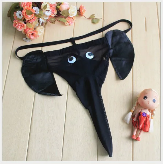 Men's sexy leopard print underwear elephant sexy T shirts cave funny