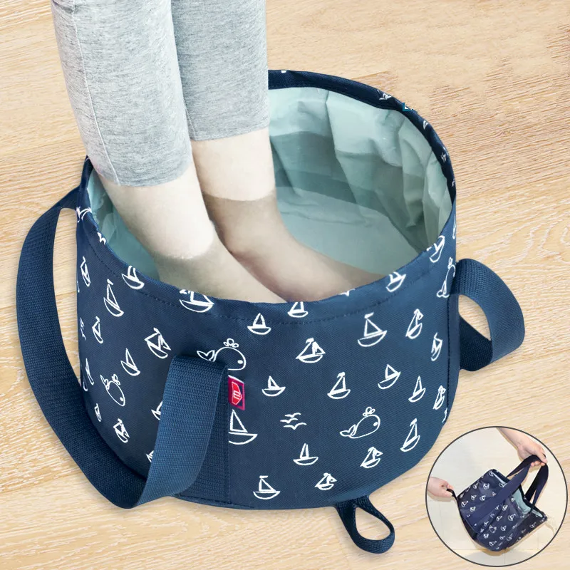 

Portable Folding Basin Travel Foot Bag Outdoor Washing Fruit Washtub Washbasin Tourism Foot Washing Bucket