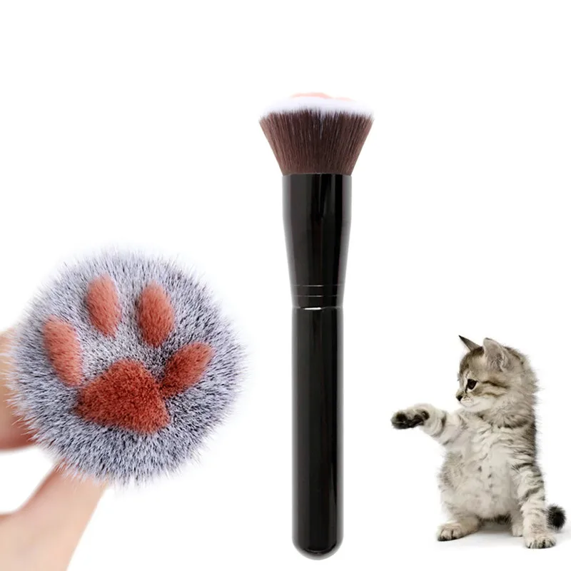 1PC Cat Claw Shape Makeup Brushes Foundation Powder brush concealer Blush Brush Man-Made Fiber Hair Birch Handle Beauty Tool | Красота и