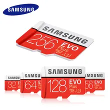 Карта памяти Microsd SAMSUNG EVO Plus Micro SD карта, 32 ГБ, 64 ГБ 512 ГБ 256 ГБ SDHC/SDXC Класс EVO+ класс 10 C10 UHS TF карты Модуль памяти Transflash карты памяти Microsd карта