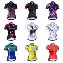 Weimostar Cycling Jersey women Bike Jerseys 2018 road MTB bicycle Clothing Short Sleeve Ropa Ciclismo maillot white Racing top