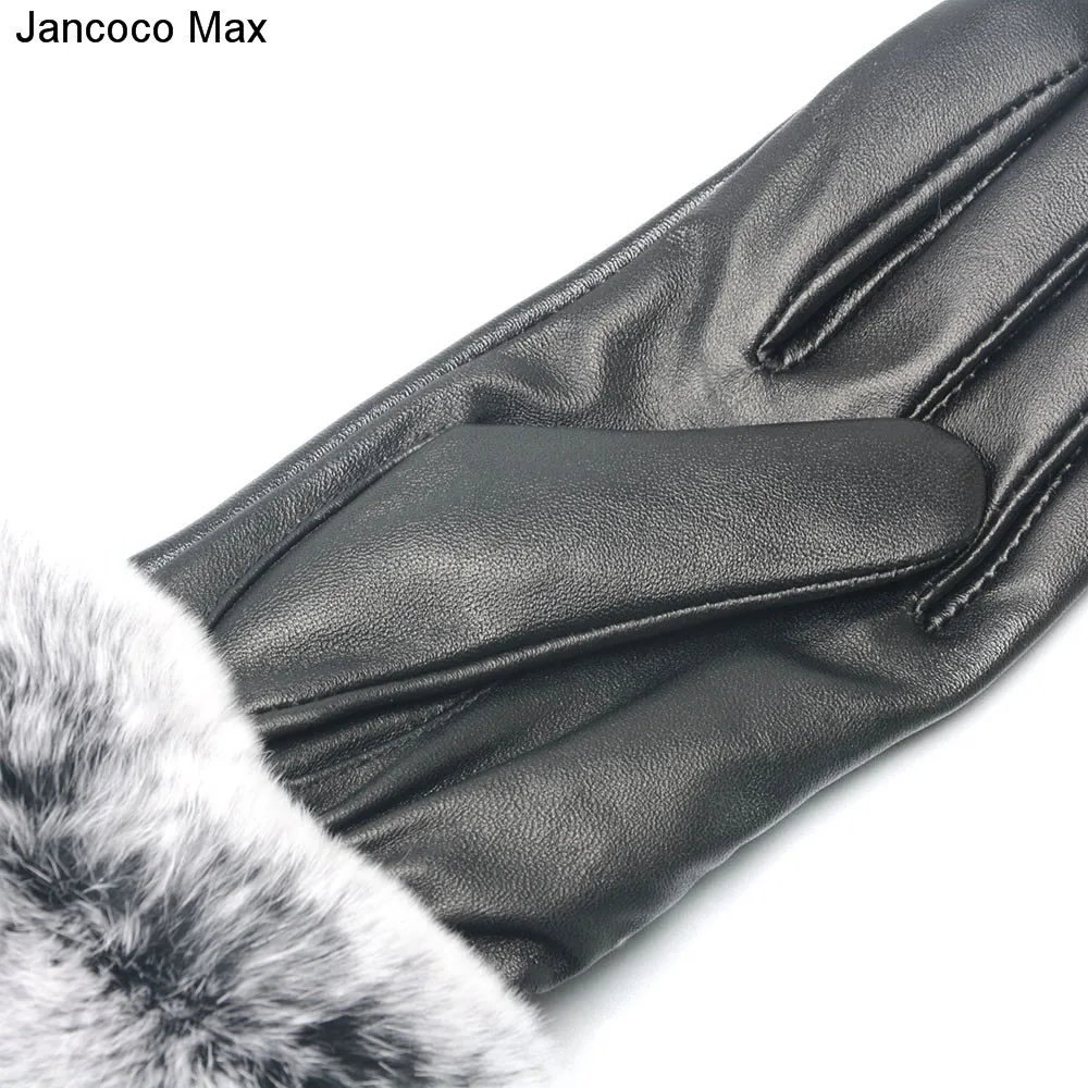 Jancoco Max 2019 перчатки с сенсорным экраном для женщин из натуральной овечьей кожи