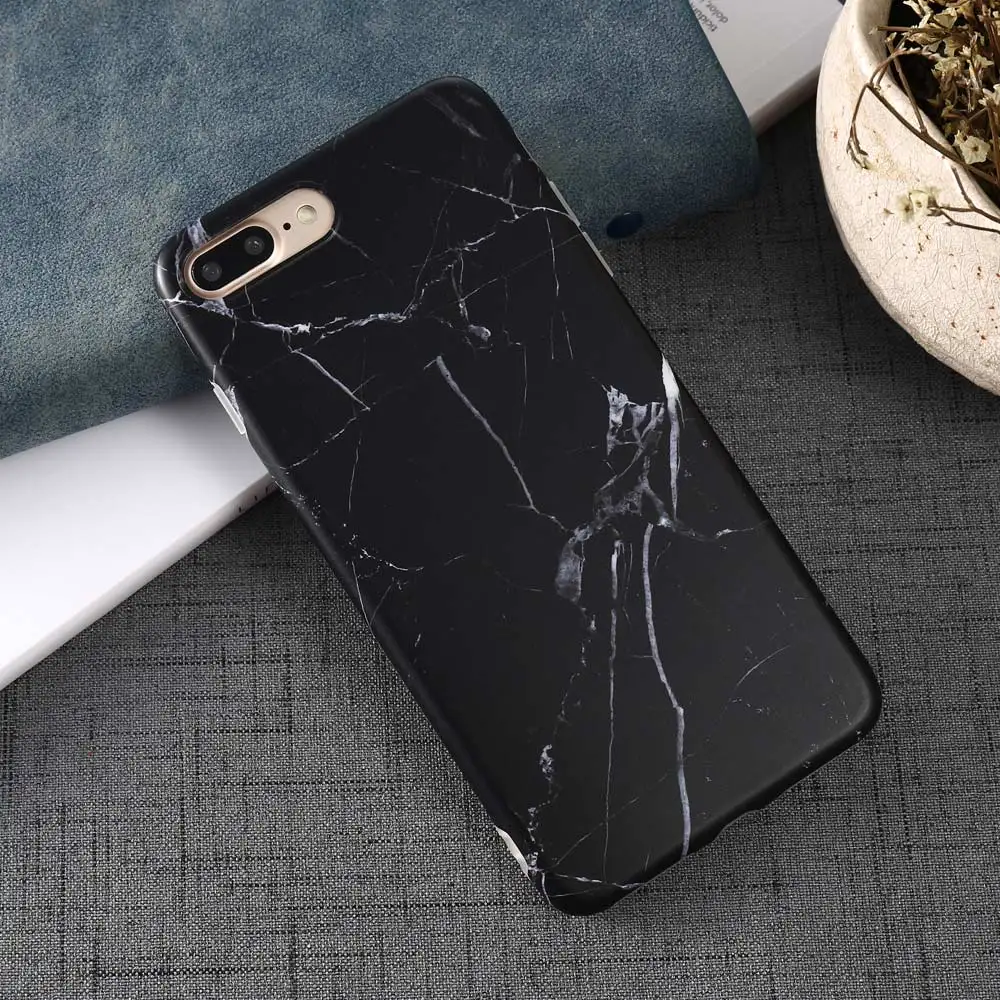 Роскошный Мраморный Чехол i 8 для телефона iphone Plus чехол черный аксессуары X 7 6 S 5