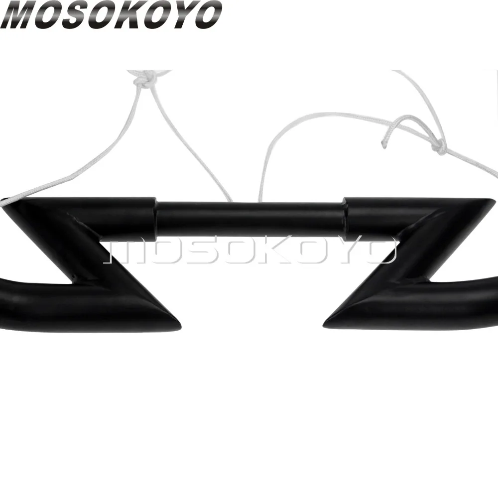 Z-Bar матовый черный " Руль Кафе Racer рукоятки для Harley Sportster Touring Honda VTX Shadow Универсальный 25 мм тяга