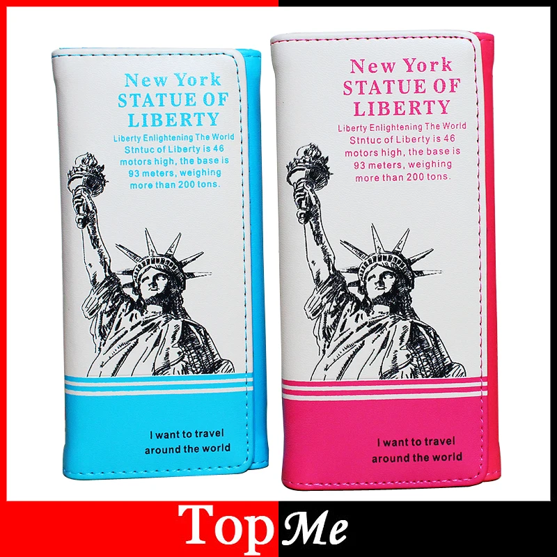 

Fashion Women Wallets PU Leather Lady Purses Handbags Liberty Pattern Woman Long Clutch Coin Purse Cards Holder Wallet Burse Bag