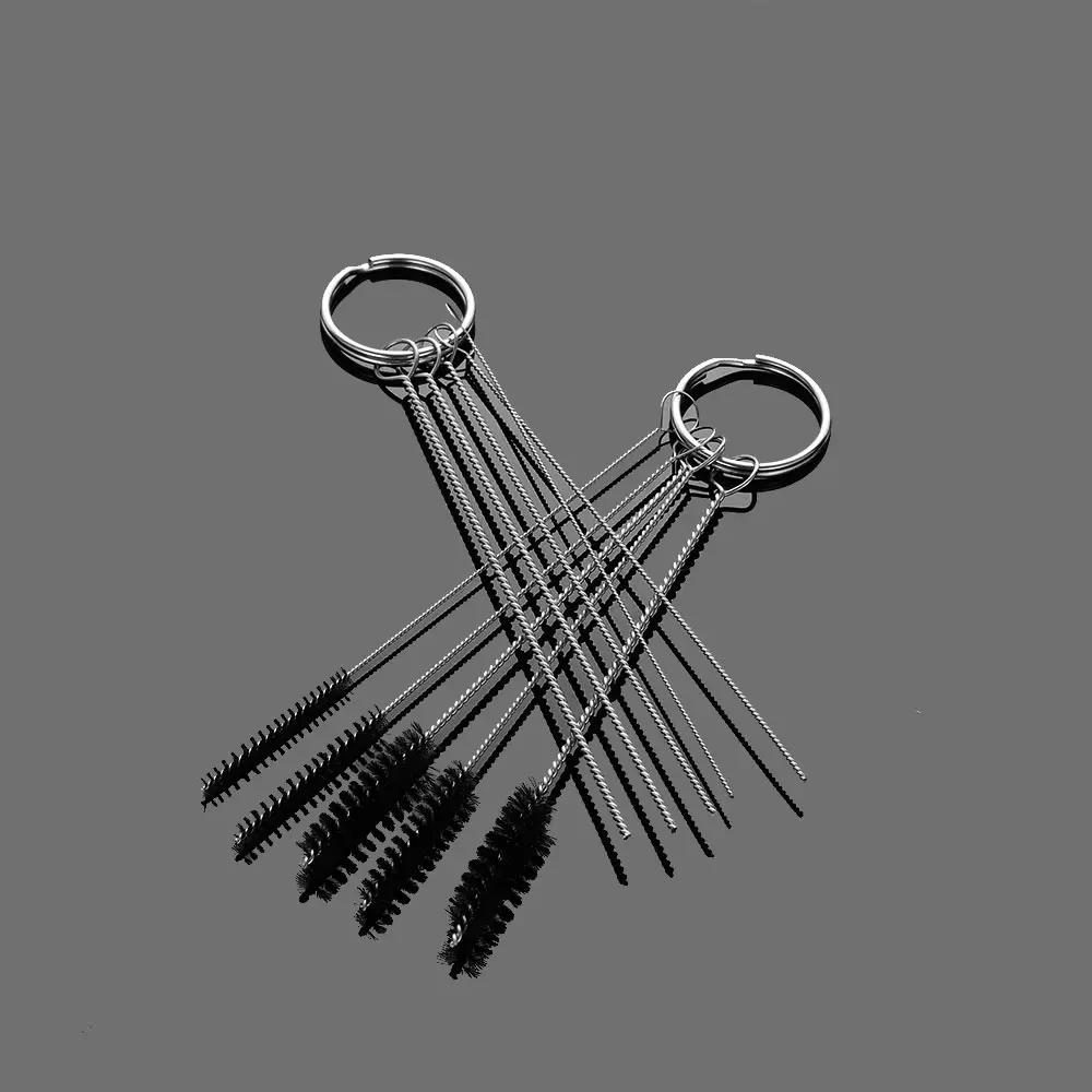 15/5Pcs Car Motor Carburetor Carbon Dirt Jet Remove Needles+Brushes Cleaning tools tubing Scavenging Clogging Janitorial Supplie