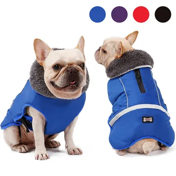 

Dog Clothes Winter Waterproof Outdoor Pet Dog Jacket Thicken Warm Dog Coat for Small Medium Large Dog Adjustable Pet Clothes 3XL