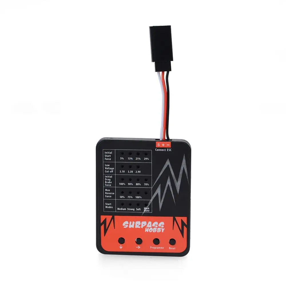 Оригинальный двигатель SURPASS Hobby 540 11T/13T/16T/ 20T с 5 разъемами + 60A ESC светодиодный