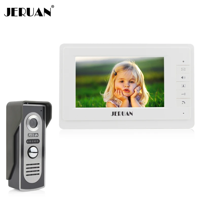 bilder für JERUAN 7 ''TFT farb-video-türsprechanlage Intercom Türklingel System Kit IR Kamera türsprechanlage monitor Freisprecheinrichtung intercom bilder für JERUAN 7 ''TFT farb-video-türsprechanlage Intercom Türklingel System Kit IR Kamera türsprechanlage monitor Freisprecheinrichtung intercom
