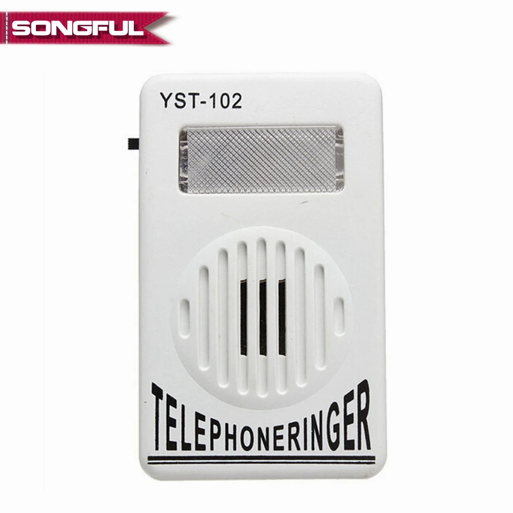 95dB Extra-Loud Telephone Phone Ringer Phone Ring Amplifier Ringing Help Strobe Light Bell Sound Landline Ringer Sound Ringtones