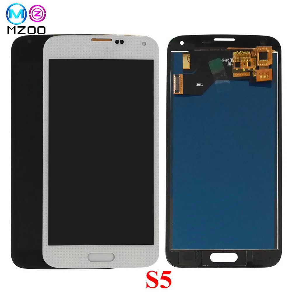 

LCD Screen For Samsung S5 I9600 SM-G900 G900A G900F G900P G900T LCD Display Touch Screen Panel Digitizer Assembly Replace Parts