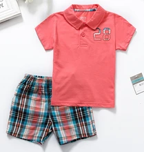 Été nouveau 2016 marque vêtements ensembles bébé porter garçons nouveau-né bébé garçon vêtements vêtements set enfants t-shirt + short costume 2 T-5 T