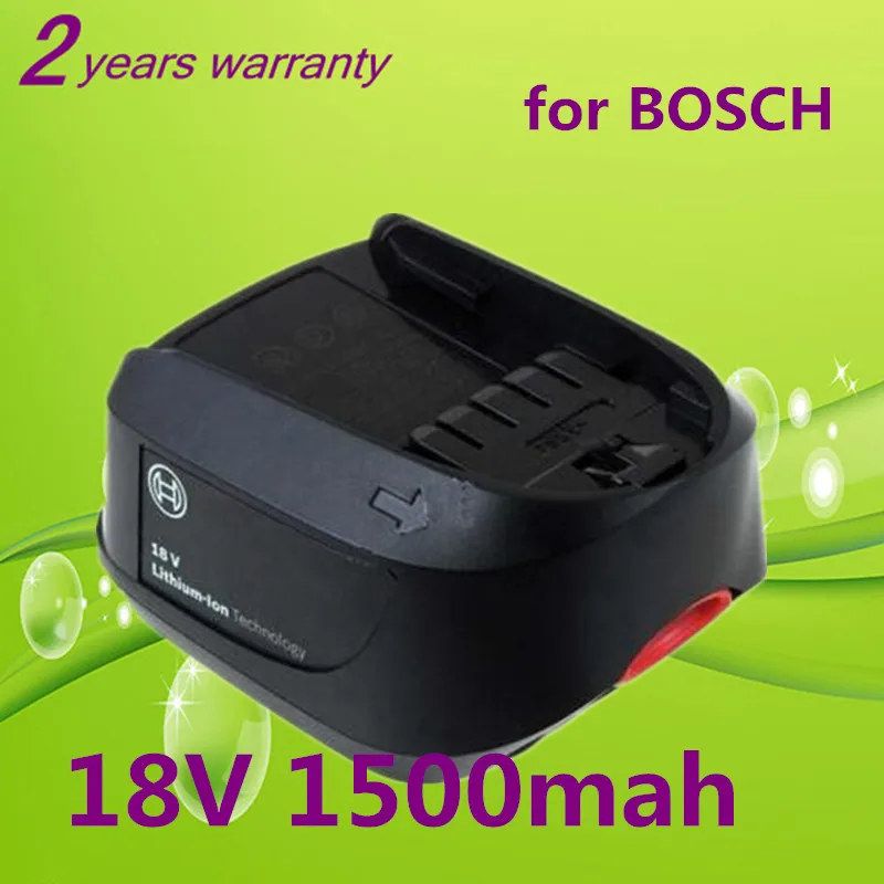New 18V 1.5Ah Li Ion Replacement Power Tool Battery for Bosch PSR 18 LI
