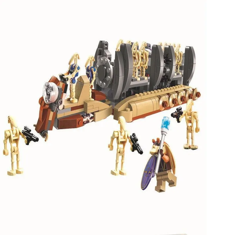 

10374 BELA Star Wars 7 Battle Droid Troop Carrier Model Building Blocks Enlighten Figure Toys For Children Compatible Legoe