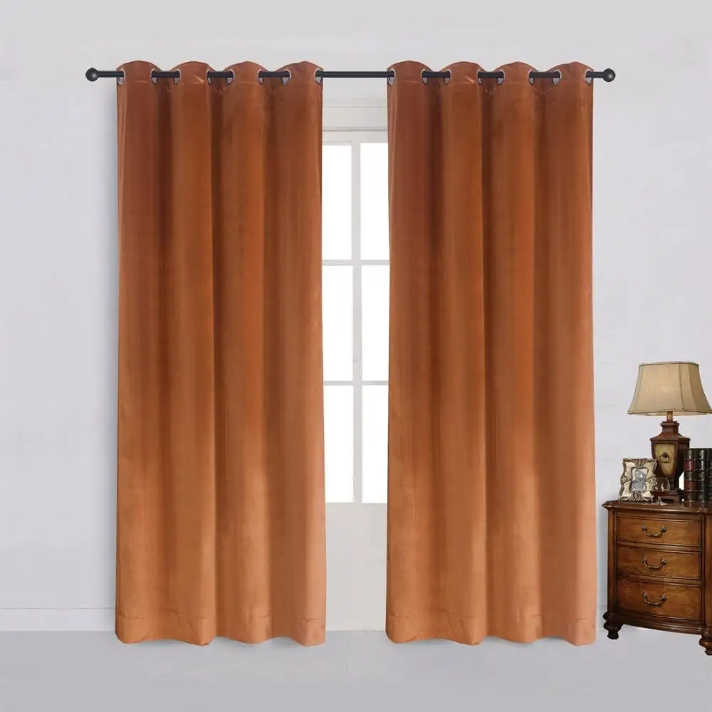 Modern Solid Velvet Curtains For The Bedroom Living Room Custom