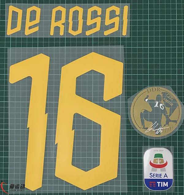 

2019 ROMA DE ROSSI LAST GAME patch 2019-2020 name kit + GARA ROMA DDR PATCH + serie A 1819 patch