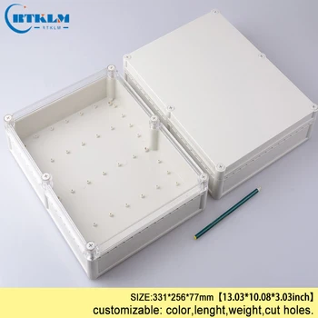 

Seal wire connectors plastic enclosure DIY IP68 waterproof outdoor electrical enclosure abs plastic electric box 331*256*77mm