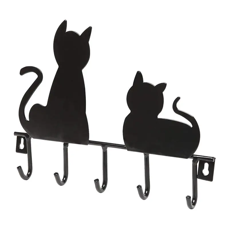1 шт. милые практичные декоративные настенные крючки с рисунком кота, вешалка для одежды, держатель для ключей, настенная вешалка, домашний декор