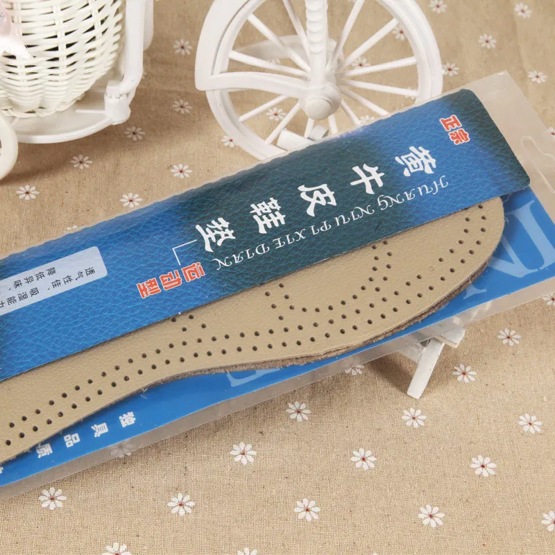 

1 Pair Massage Insoles Unisex Leather Latex Insole Arch Support Breathable Shoes Cushion PO66