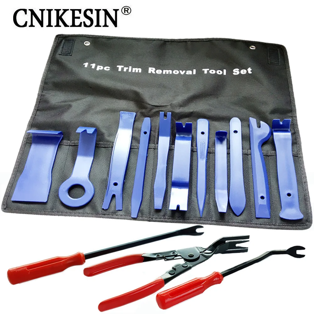 

CNIKESIN Car Repair Tool Removal Vehicle Trim Car Door Window Molding Dash Panel Rivet Clip Tool Kit Clip Plier Fastener Remover