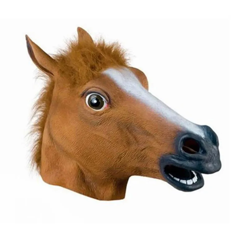 3 Colors halloween horse mask latex horse head animal masks Emulsion