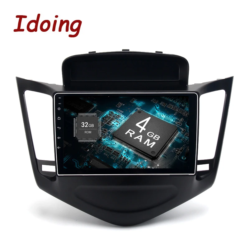 Idoing 1Din 9 дюймов 4G RAM 32G ROM Fit Chevrolet Cruze руль Android8.0/7,1 автомобильный мультимедийный плеер Восьмиядерный быстрая загрузка ТВ