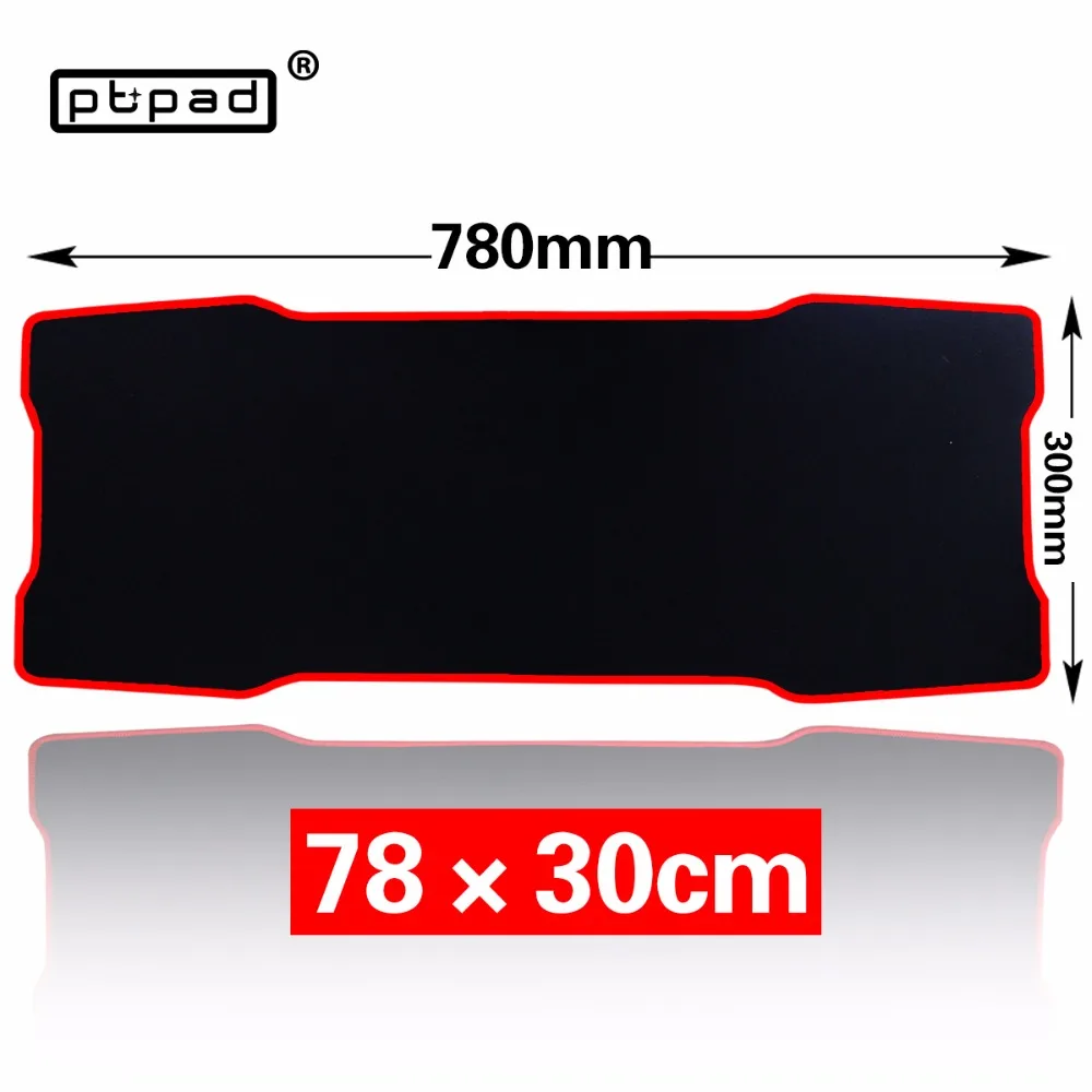 Большой черный игровой коврик для мыши pbpad 780*300 мм простой удлиненный