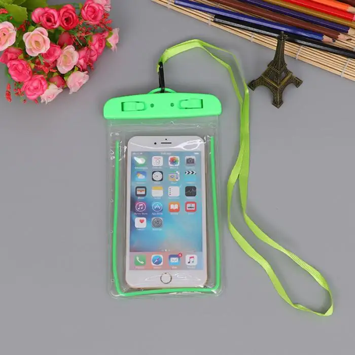 Waterproof Phone Dry Case Pouch PVC TouchScreen Luminous Bag for Universal Phones JR Deals