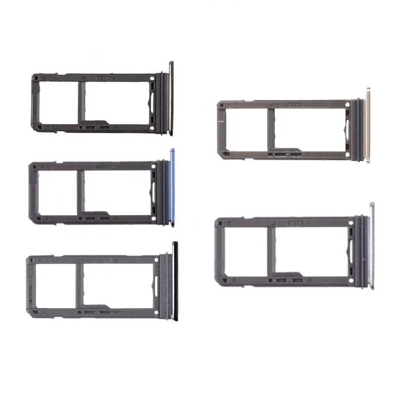 10 Pz/Lotto Sim1 + Sim2/Microsd Dual Sim Vassoio Di Carta Del Supporto Di Memoria Oem Parte Per Samsung Galaxy S8 Sm-G950F /S8 Più Sm-G955F