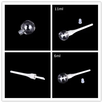 

6/11ML Round Empty Plastic Lip Gloss Tube Clear High Quality Lip Balm Bottle Container 1pc Wholesale
