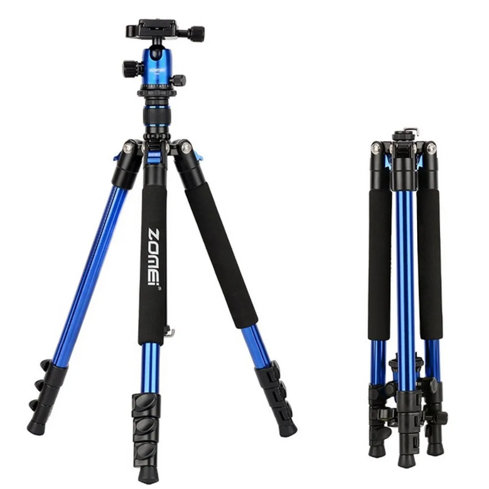 

Zomei Q555 professional aluminum flexible camera tripod stand with ball head for DSLR cameras portable