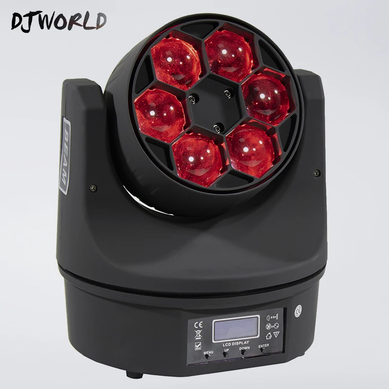 LED Beam + Wash Six глаза пчел 6x15W RGBW 4 в 1 Light ing DMX512 движущийся головной свет для вечерние