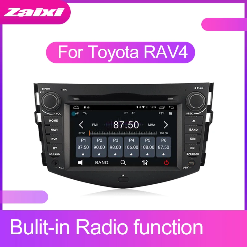 Perfect ZaiXi Touch screen Android car Audio for Toyota RAV4 RAV 4 2006~2012 support GPS navi Ipod BT radio mic Media Navigation system 3