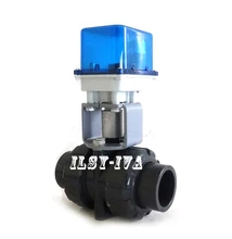DN32 PVC fixed-type motorized ball valve,DC12V/24V two-way electric ball valve DN32 PVC fixed-type motorized ball valve,DC12V/24V two-way electric ball valve