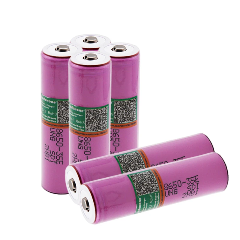 Аккумулятор для samsung 18650 3500mAh 13A разрядка INR18650 35E Li ion 3 7 v перезаряжаемые