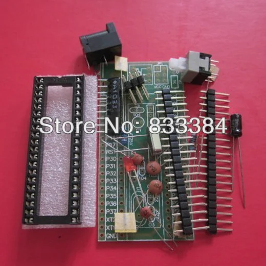 51 MCU minimum system board AT89S52 DIY kit free shippingkit diykit