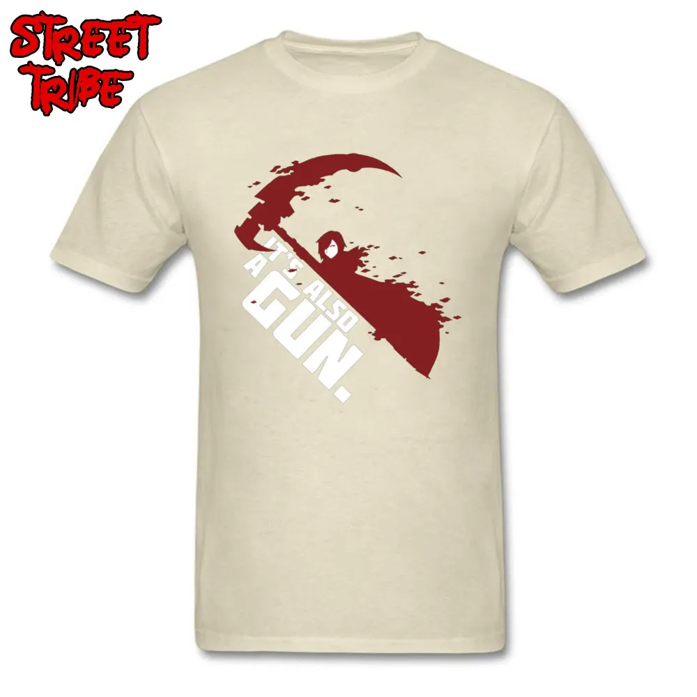 Comics A Gun -3100 Tops Shirt for Men Brand New Summer/Fall Crew Neck Cotton Short Sleeve T Shirt Custom Tee Shirt A Gun -3100 beige