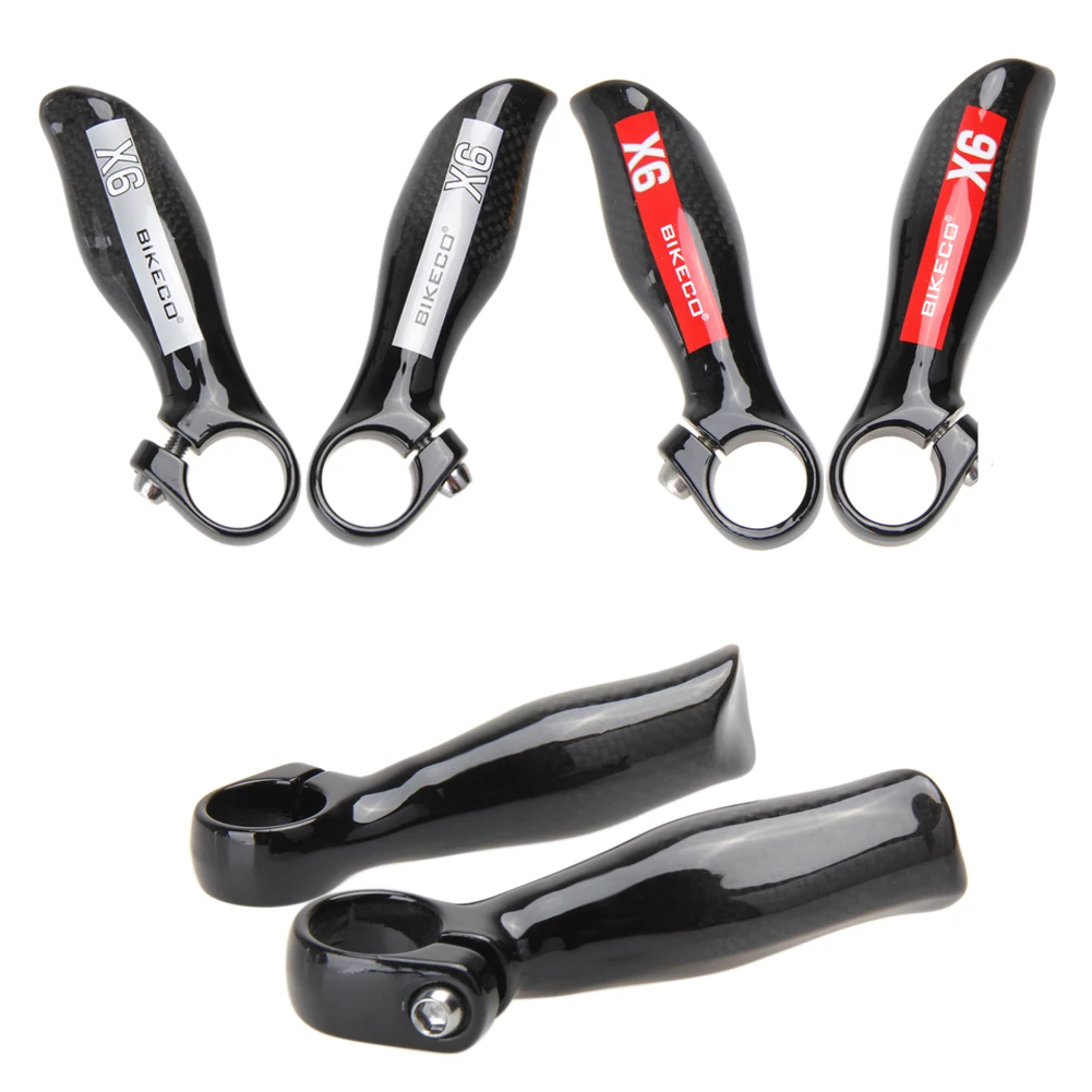 1 Pair Mountain Bicycle MTB Bike Full Carbon Fiber Handlebar Bar Bicycle Handlebar and Small