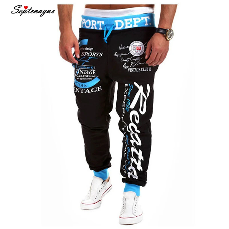 UUYUK Men Workout Elastic Waist Drawstring Jogger Stylish Long Pants