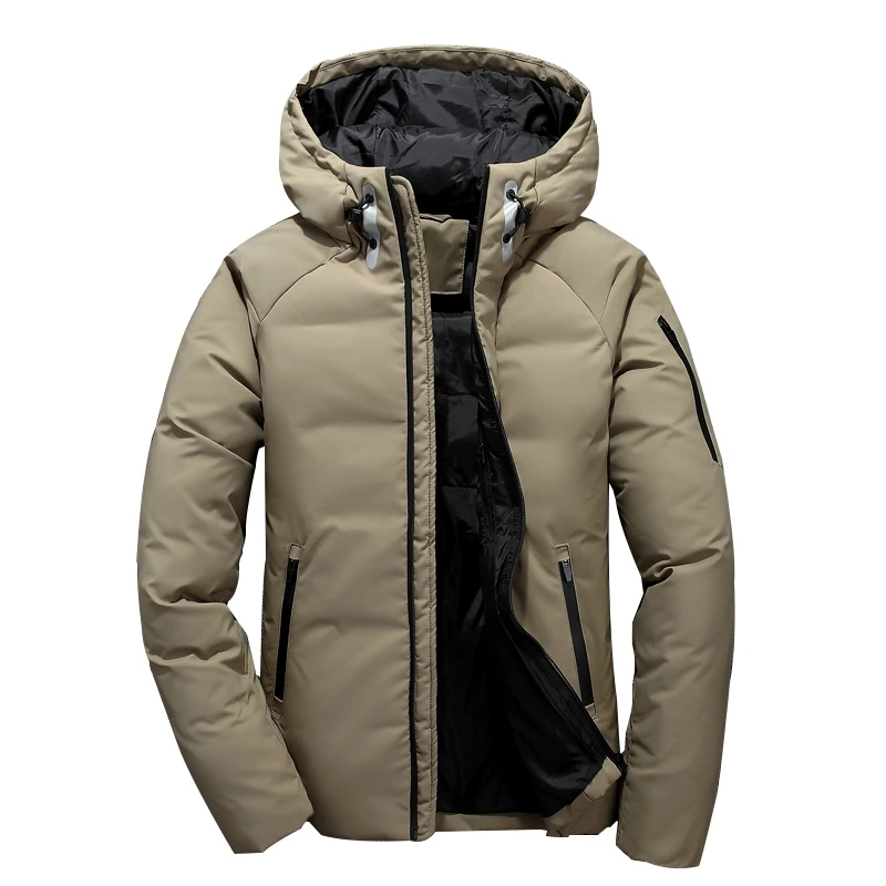 

Mens Hooded Duck Down Jackets Man Thick Winter Down Coats with collar Male Fashion Quality Overcoats Warm Parkas Outerwear