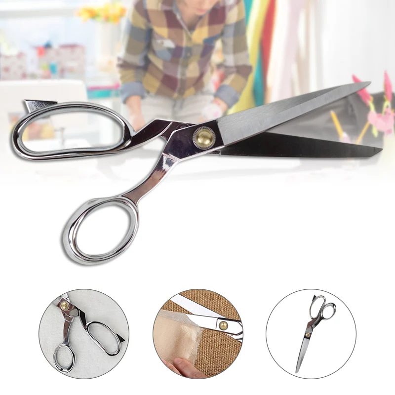 

Sewing Scissors 8.5 Inch Stainless Steel Tailor's Scissors for Tailor Embroideries Craft Fabric Canvas Denim Leather MDD