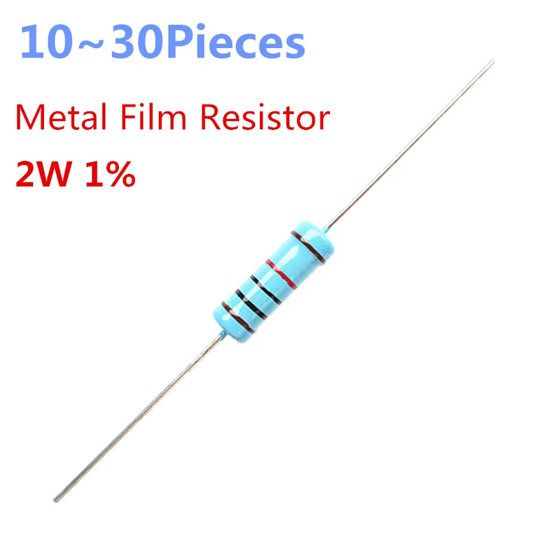 

10~30pieces 3 ohm 2W 1% Radial DIP Metal Film Axial Resistor 3ohm 2W Resistors